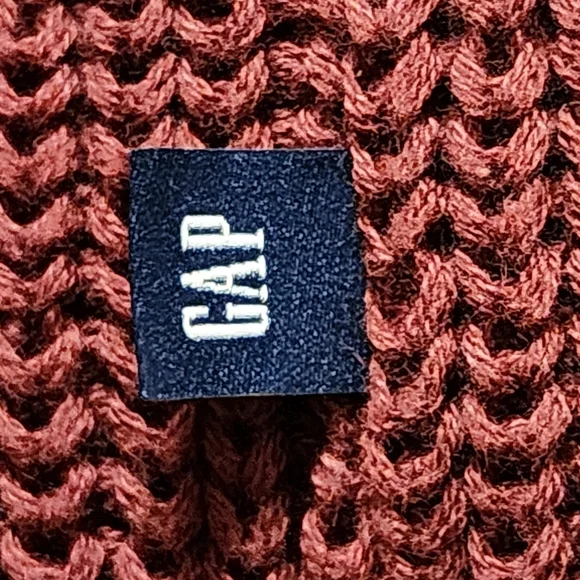 Gap Casual Cardigan Burgundy Button Up  Cardigan Long Sleeve Loose Knit - Picture 12 of 14